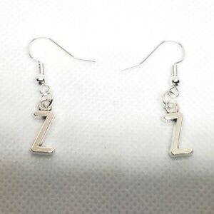 7/$10 Z Initial Earrings, NEW